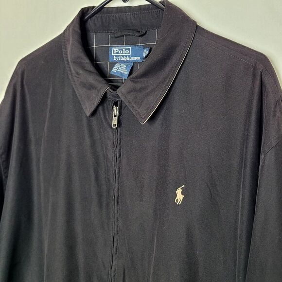 Vintage Polo by Ralph Lauren Plaid Lined Harrington Full Zip Jacket Size XL - Picture 2 of 6